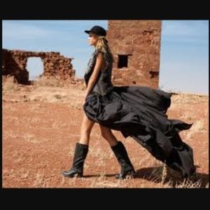 FRYE black Jane stitch tall boots women's size6.5